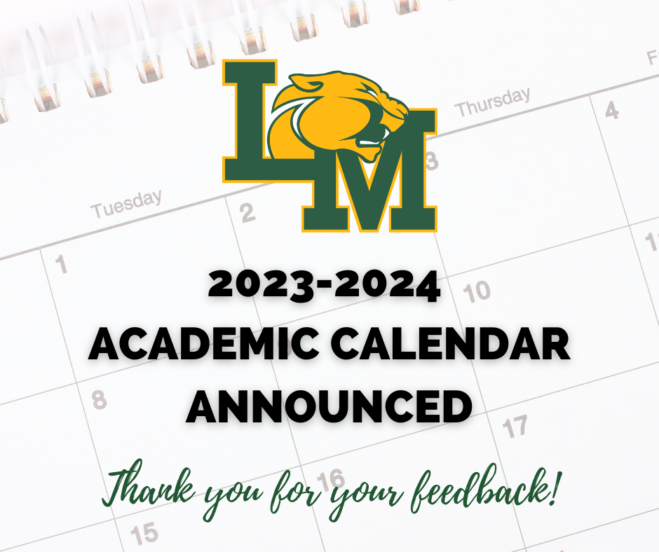 20232024 Academic Calendar Announced